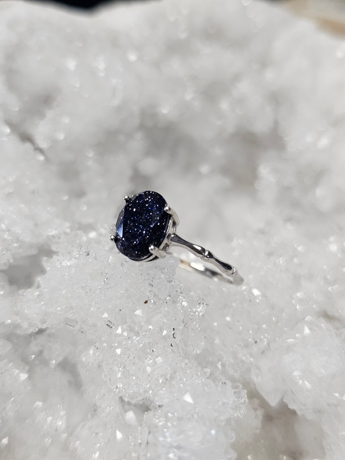 'Midnight Spell' Blue Sandstone Ring