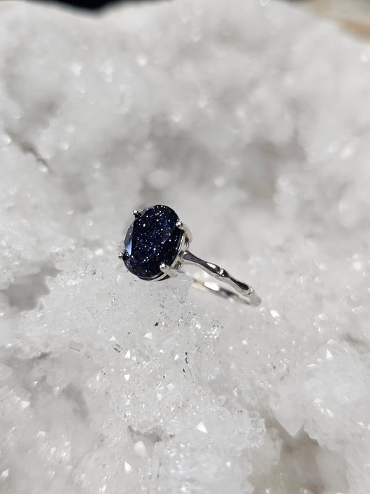 'Midnight Spell' Blue Sandstone Ring
