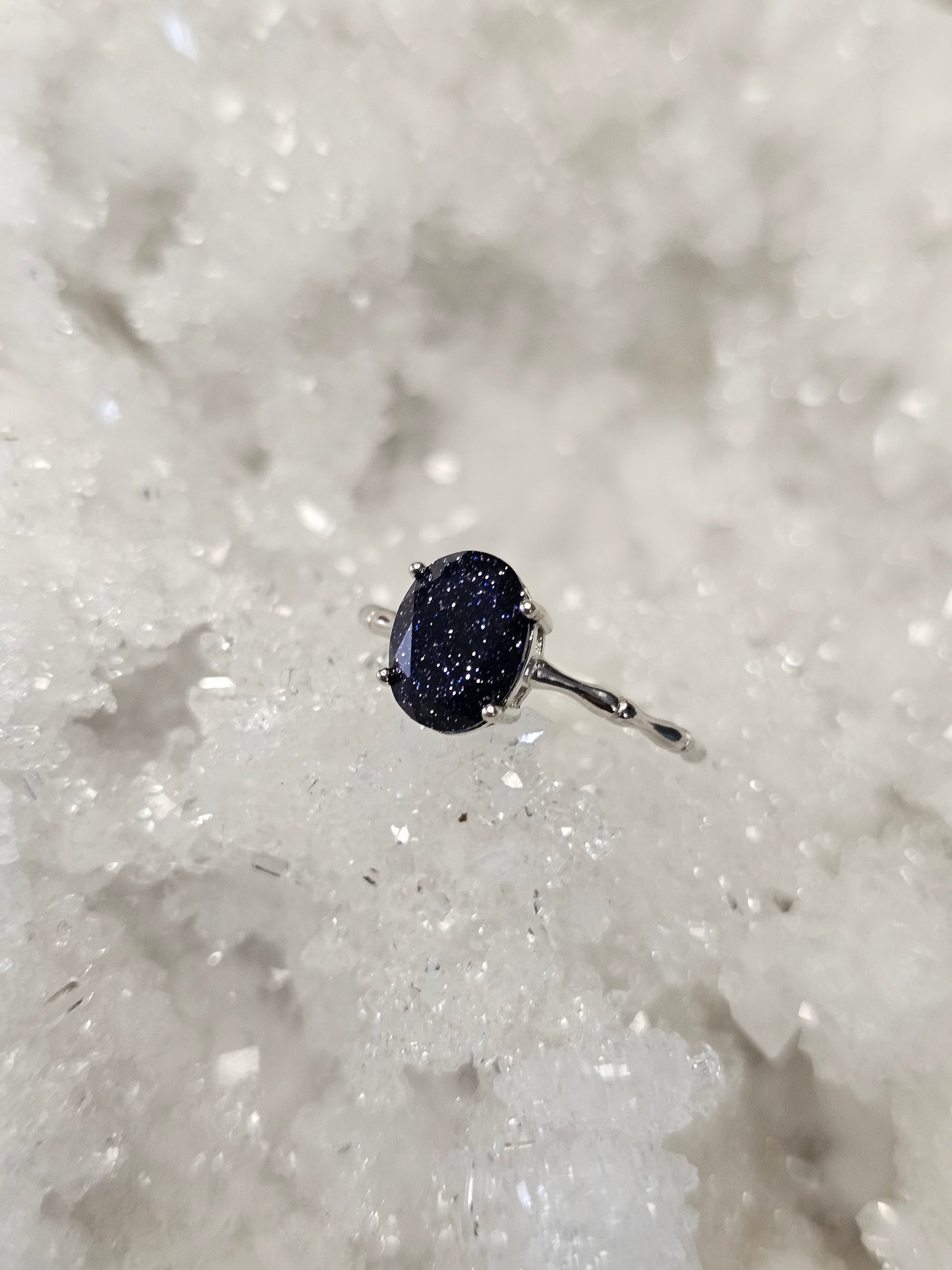 'Midnight Spell' Blue Sandstone Ring