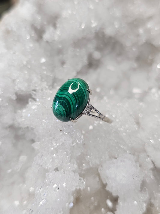 'Mother Malachite' Malachite Ring